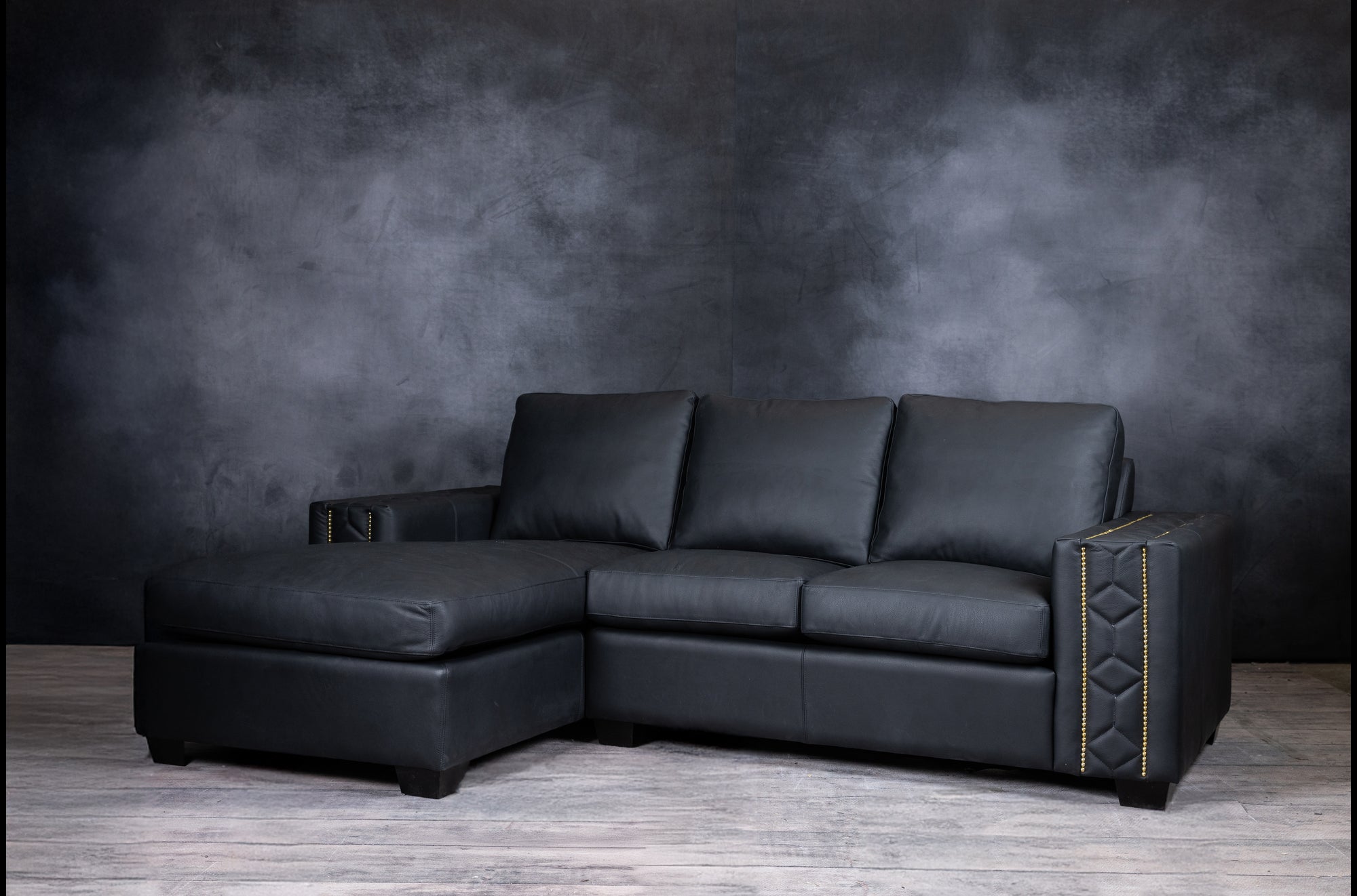 RALPH LEATHER SOFA CHAISE LHF