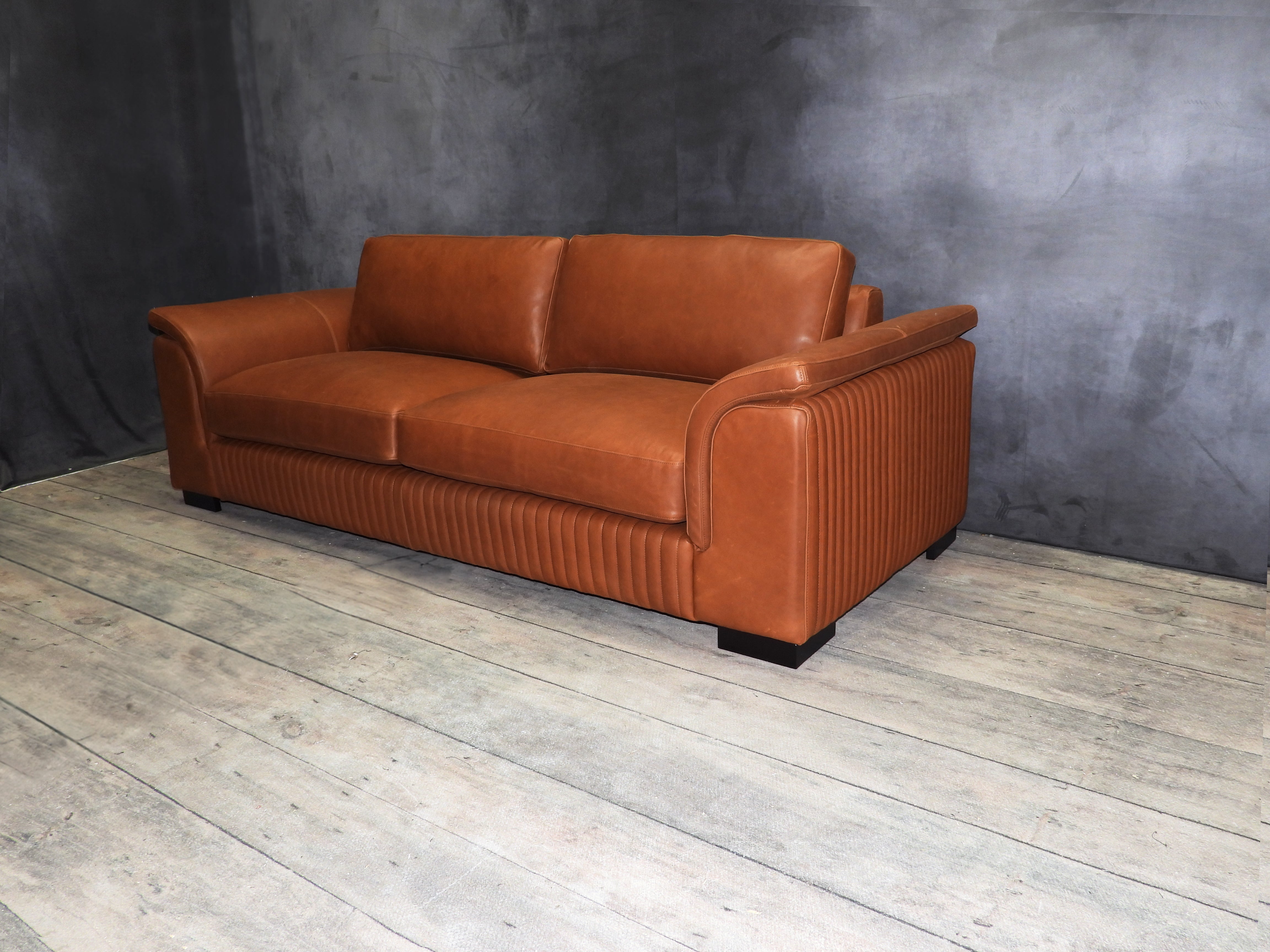 ACADIAN LEATHER SOFA