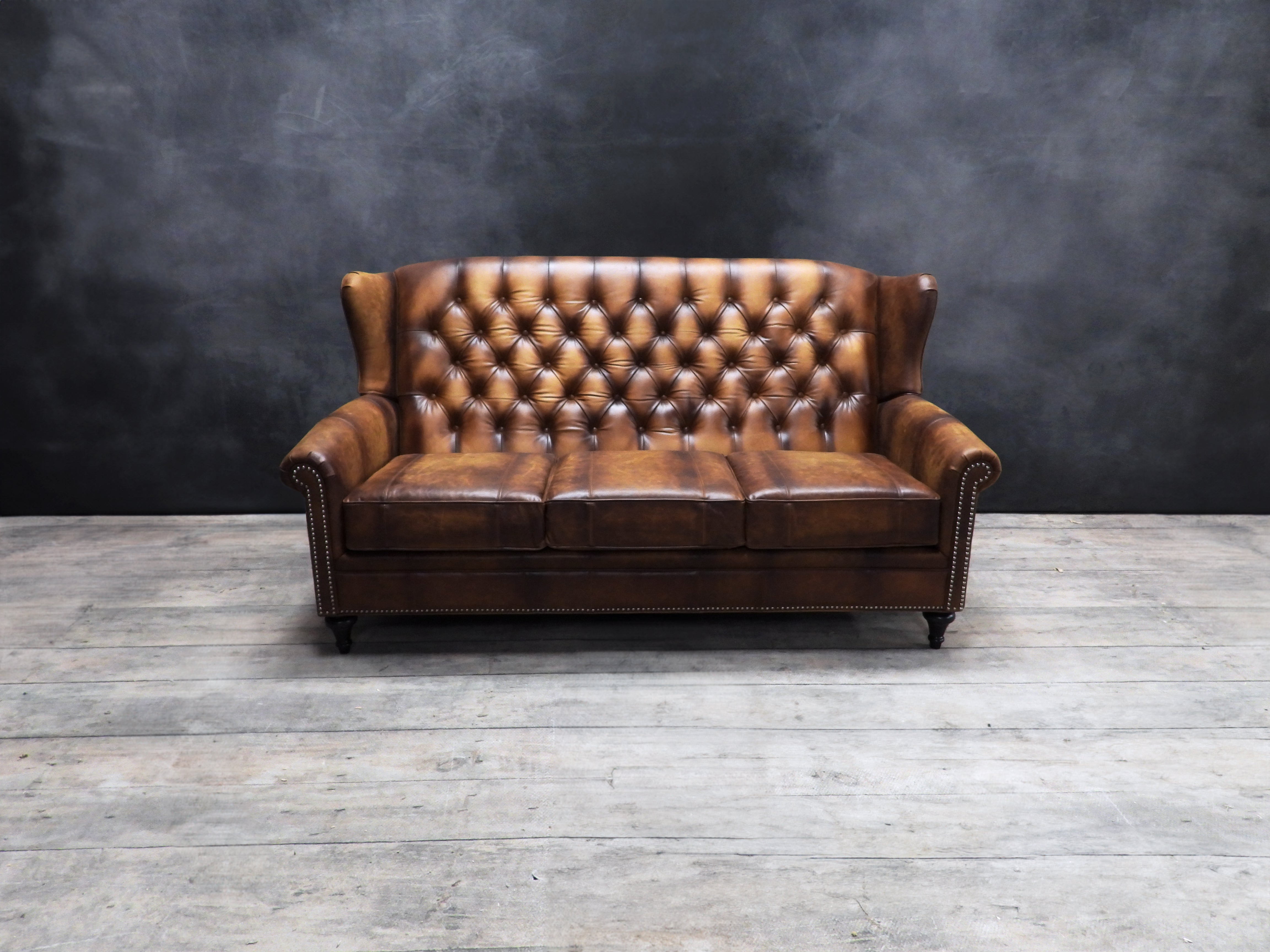 SIR JAMES LEATHER SOFA