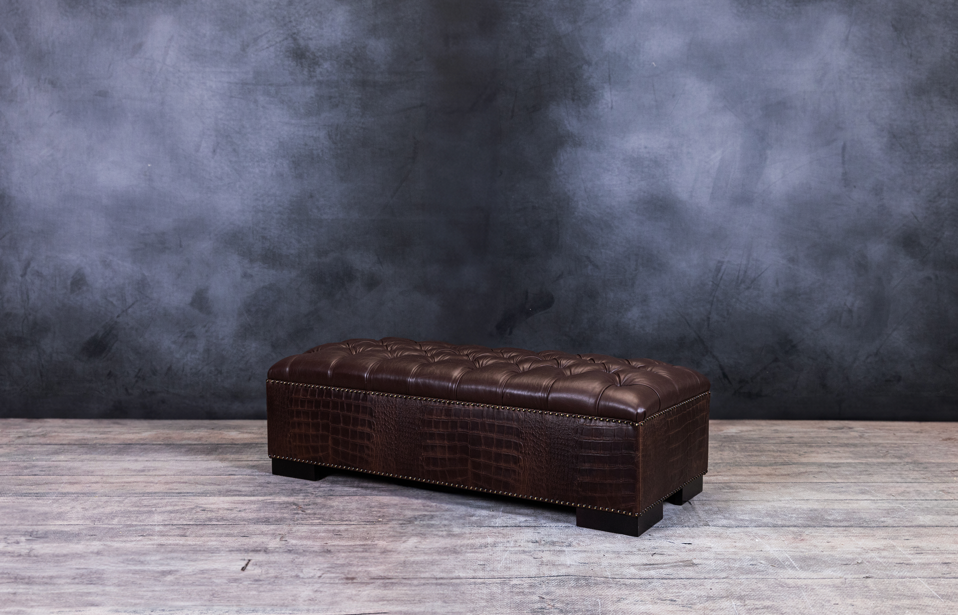 CROCO TUFTED RECTANGULAR  OTTOMAN