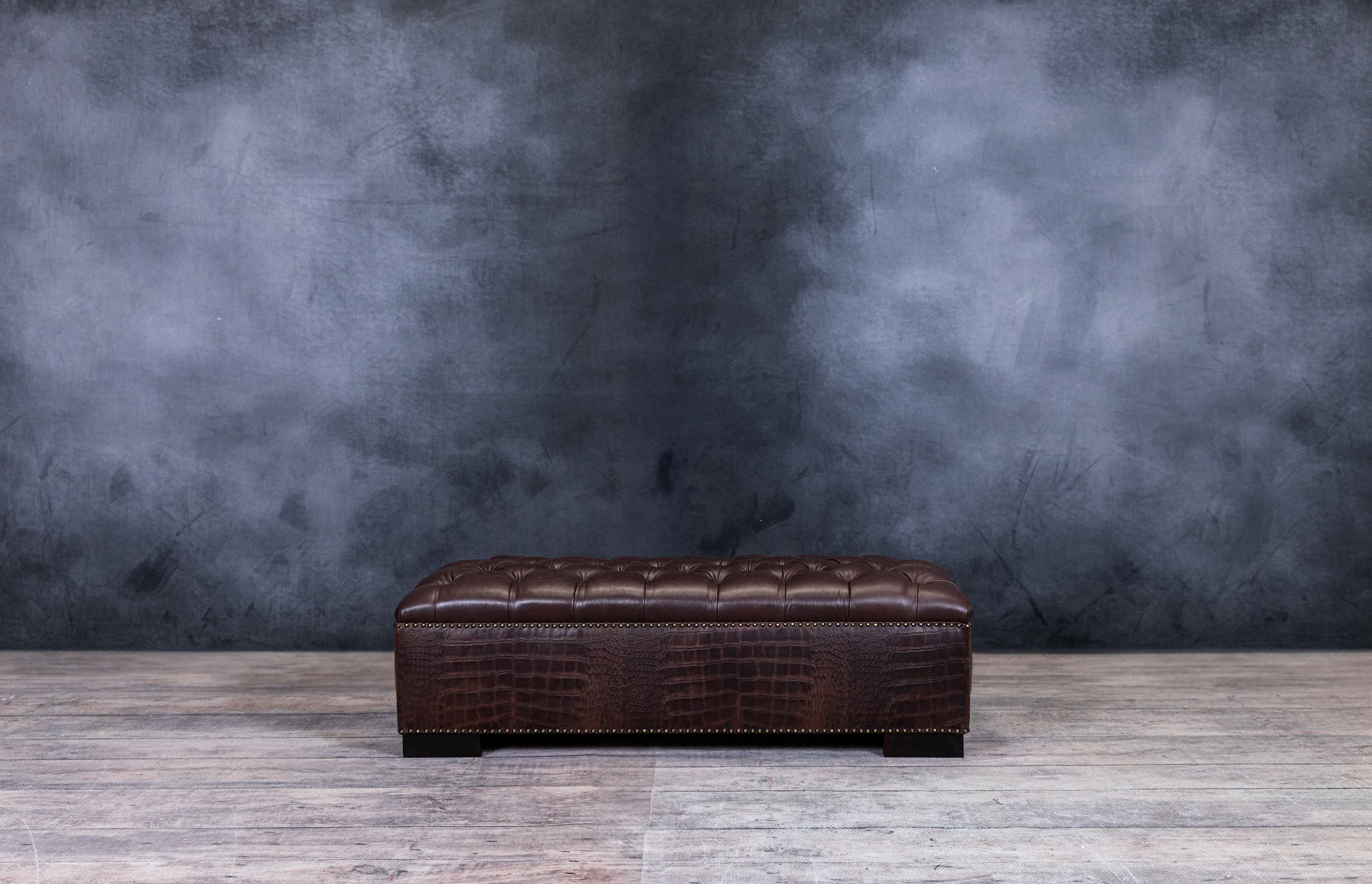 CROCO TUFTED RECTANGULAR  OTTOMAN